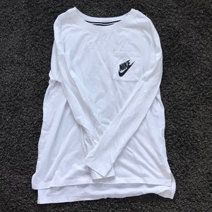 Nike white long sleeve